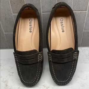 Suede Loafers | Mocha Coffee Brown Driving Classic Stitch Detail | Size 7.5 NWOT